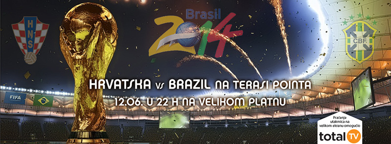 Hrvatska vs Brazil na terasi Pointa