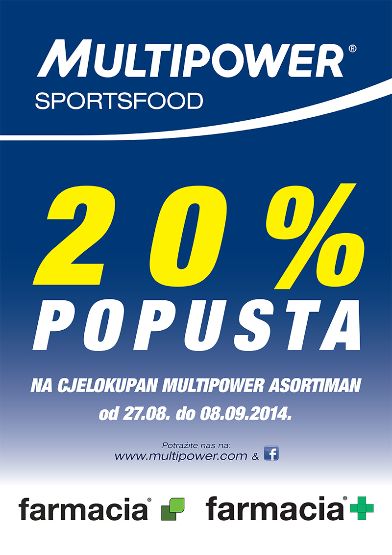 Popust na Multipower asortiman sportske prehrane i dodataka prehrani