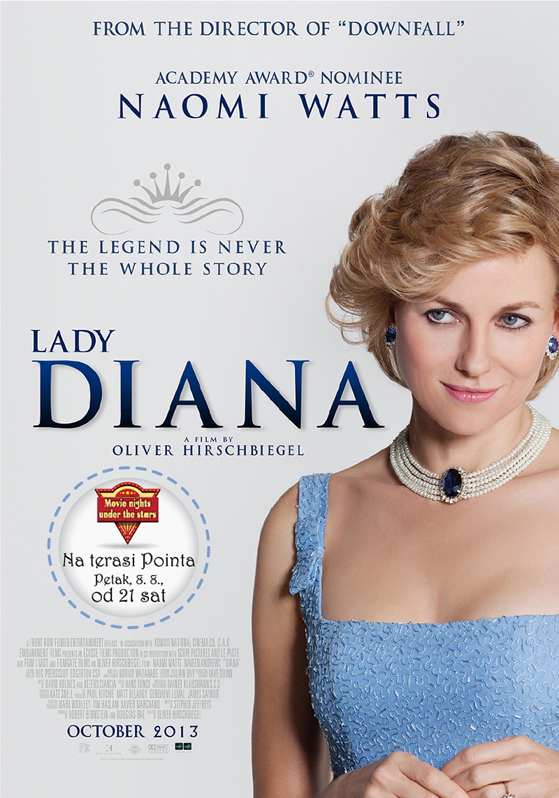Projekcija filma 'Diana' na terasi Pointa