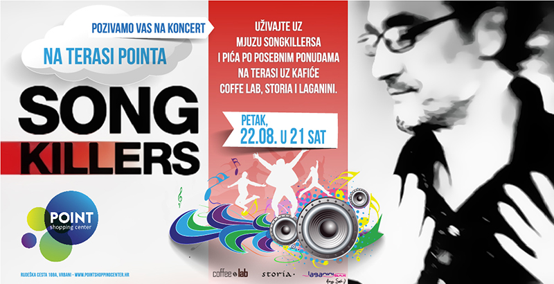 Koncert Songkillersa na terasi Pointa