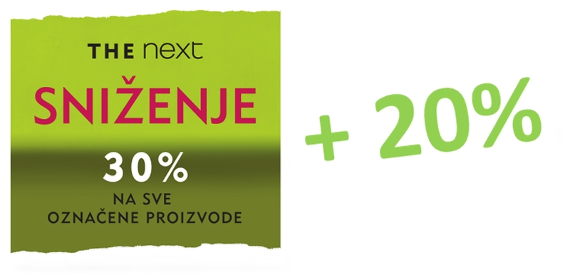 Dodatni popusti 20% u Nextu