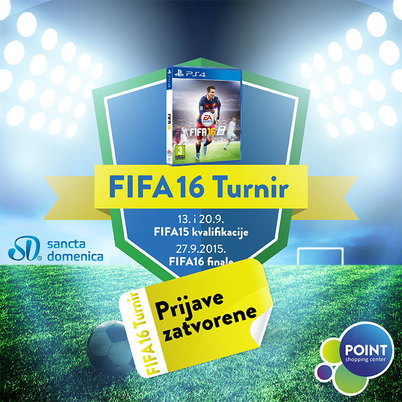 Zatvorene prijave za FIFA16 turnir