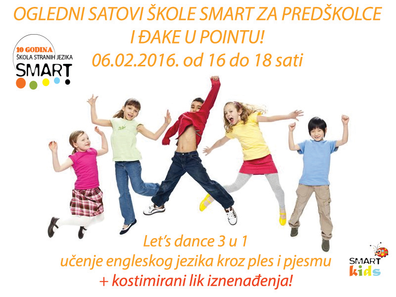 Ogledni satovi škole Smart za predškolce i đake u Pointu!