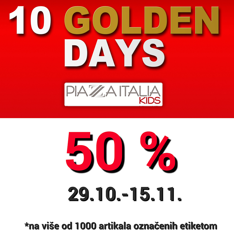 Sezonska akcija u dućanu Piazza Italia Kids