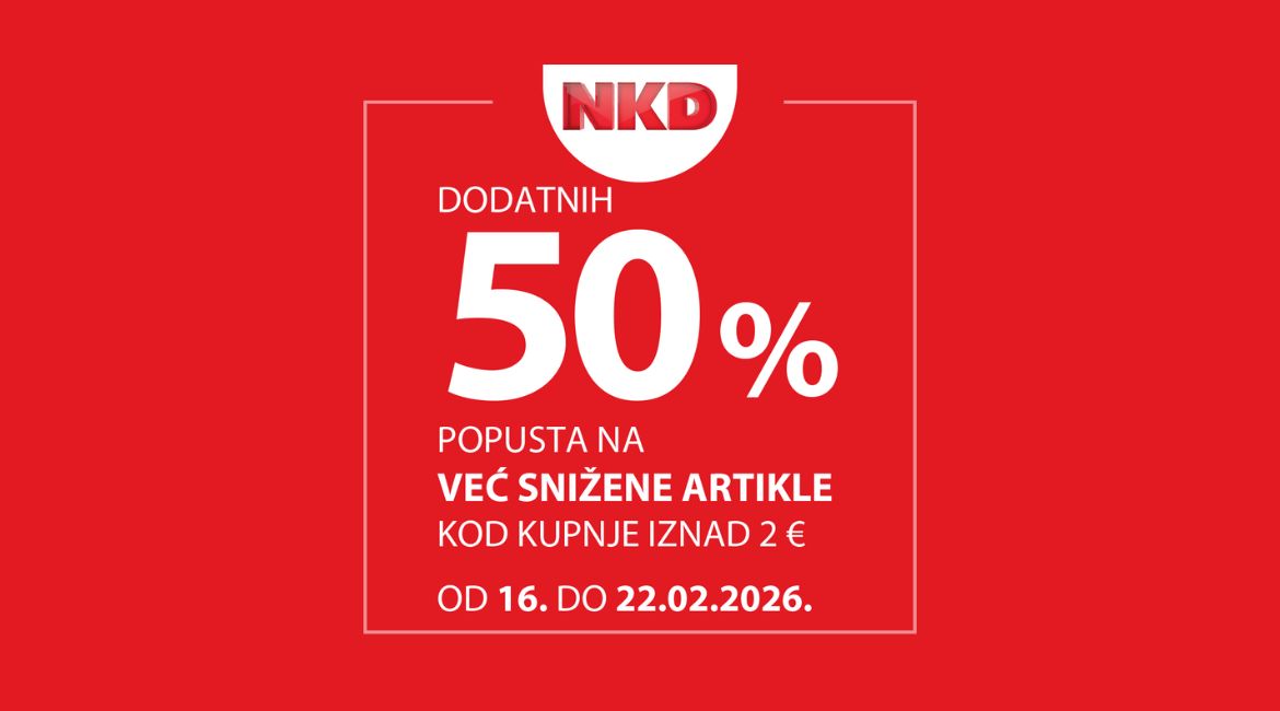 NKD – Dodatnih 50 % popusta